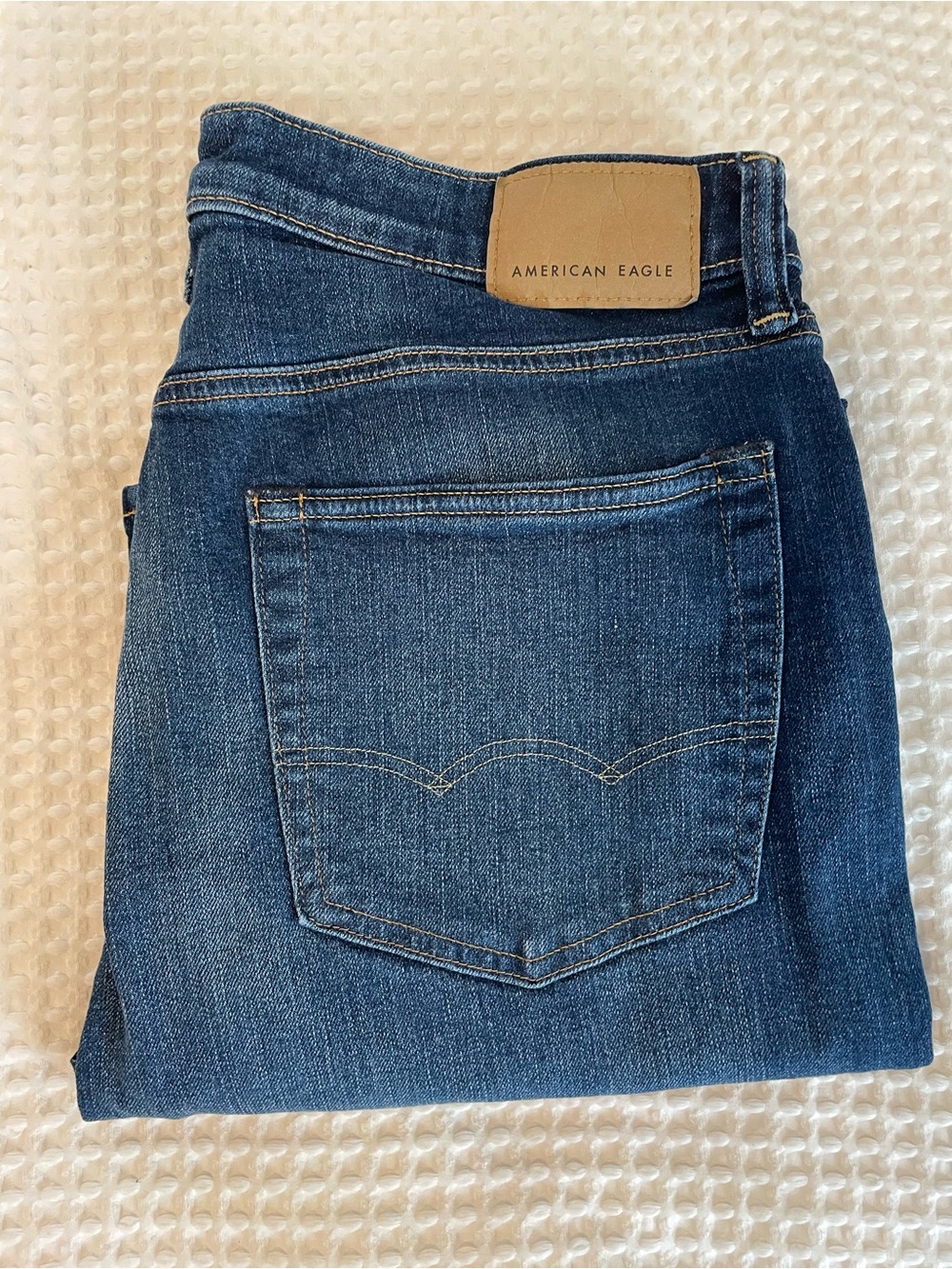 American Eagle Outfitters Men's Indigo Slim Straight Jeans